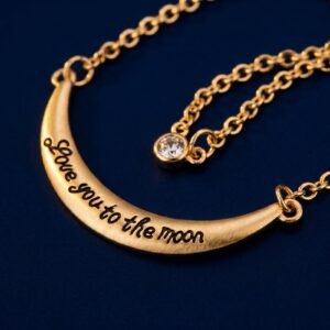 Bracelet Vintage Lune Femme « Je T'aime à la Lune »
