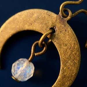 Boucles Lune Rétro Petites Femme Vintage Chic