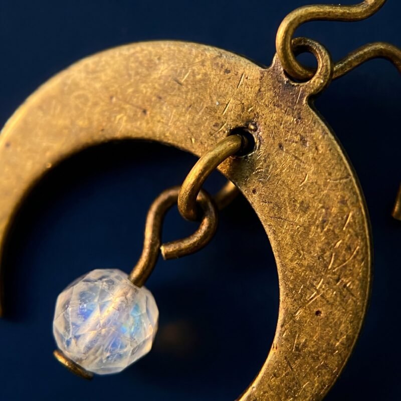 Boucles Lune Rétro Petites Femme Vintage Chic