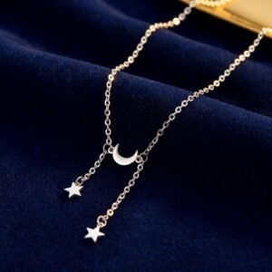 Collier Lune Pentagramme Bohème Femme Boho