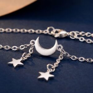 Collier Lune Pentagramme Bohème Femme Boho
