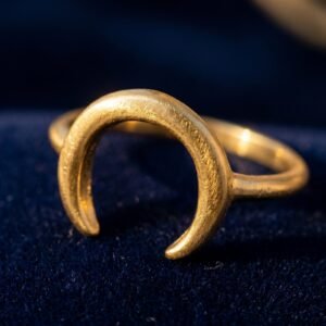 Bague Lune Intemporelle Acier Inoxydable 316L Femme