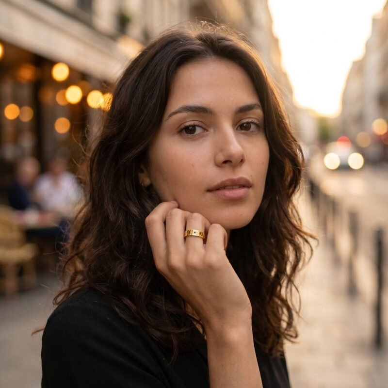 Bague jour nuit soleil lune - Ajourée