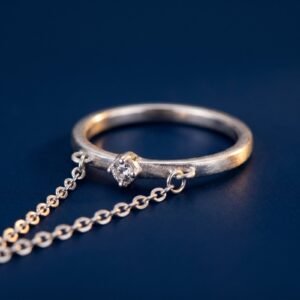 Pendentif lune croissant acier inox collier