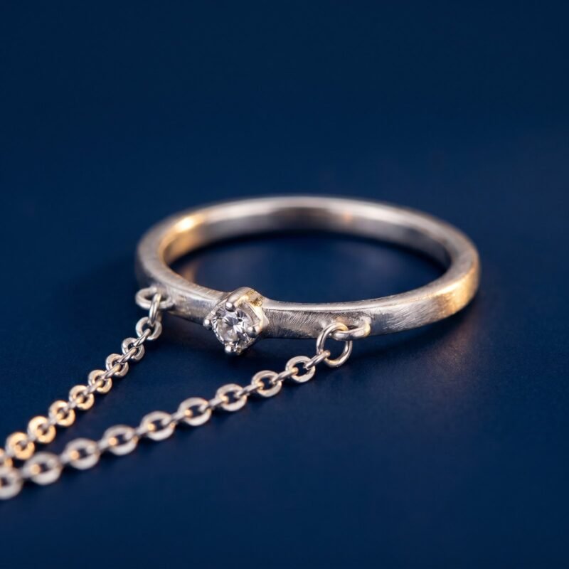 Pendentif lune croissant acier inox collier