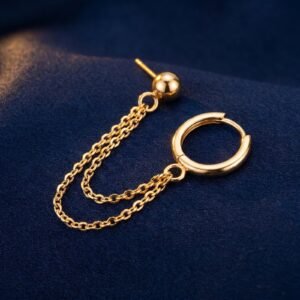 Boucles d'Oreilles Clip Lune Géométrique — Audace Moderne