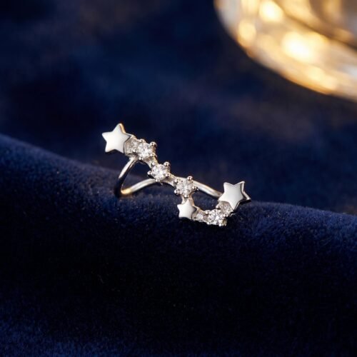 Boucles Oreilles Lune et Étoile Scintillantes - Éclat