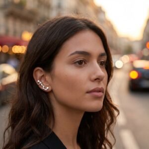 bijoux-2949-da3-1 Boucles Oreilles Lune et Étoile Scintillantes - Éclat