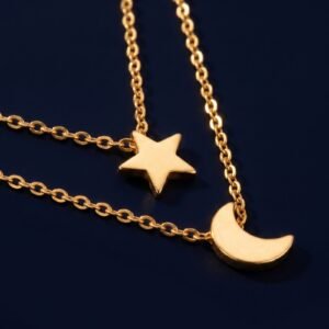 bijoux-2959-macro-1.jpg Collier Lune et Étoile Personnalisable - Poésie Céleste