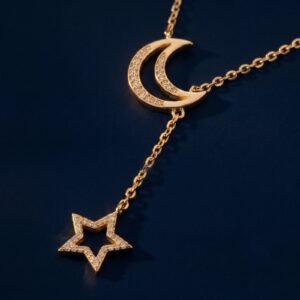 bijoux-3118-macro-1.jpg Collier lune étoile minimaliste simple acier inox