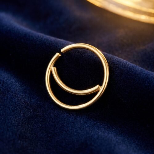 Piercing Septum Tragus Lune Anneau Acier Inoxydable