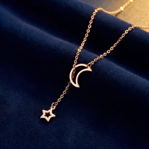 bijoux-3180-da1-1-1.jpg Collier Lune Étoile Chaîne Clavicule Acier Inoxydable