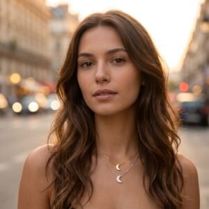 bijoux-3700-da3-3 Bracelet Cheville Lune - Style Bohème Minimaliste