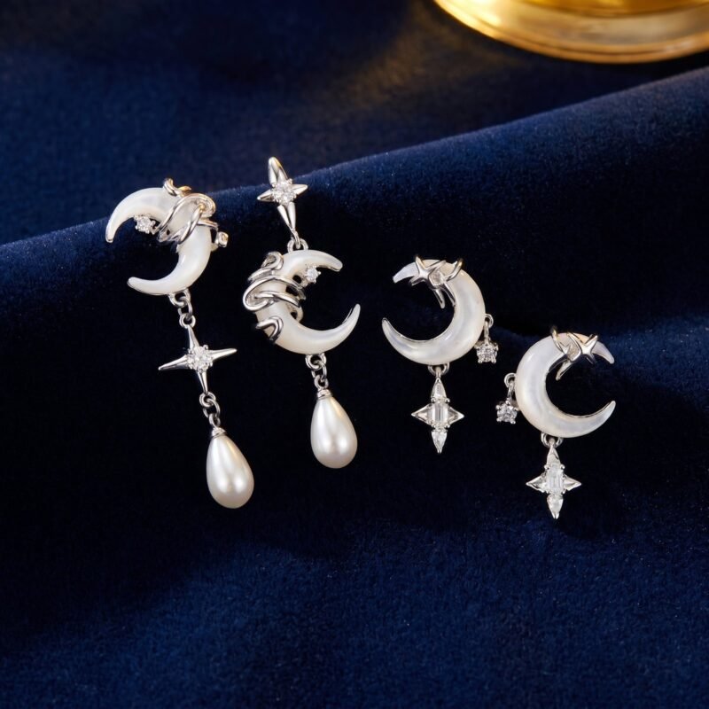bijoux-3728-da1-1.jpg Boucles Asymétriques Étoile et Lune Enroulées