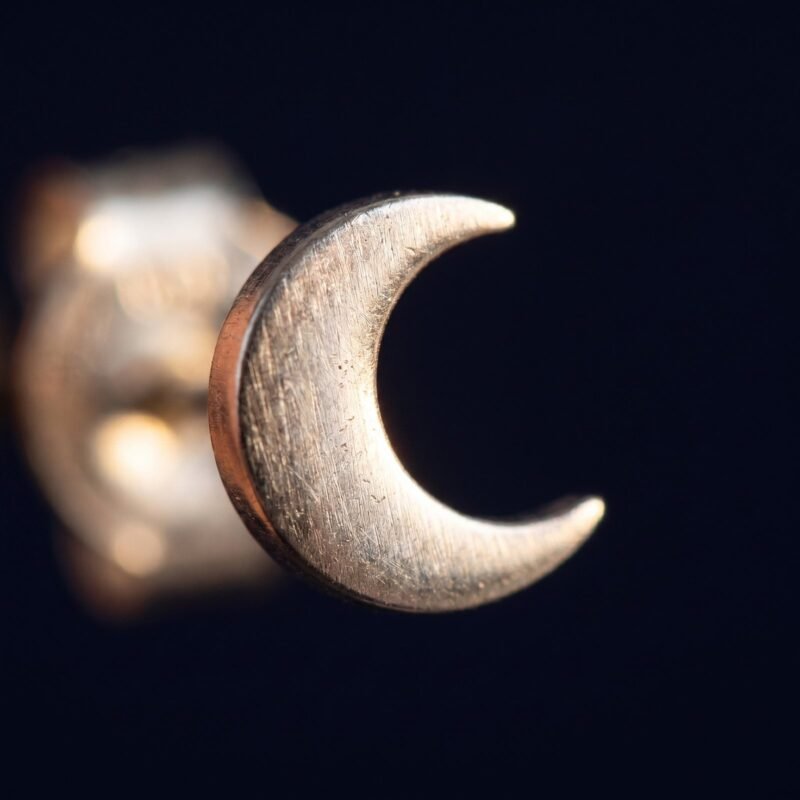 Boucles d'oreilles Lune Épurées - Style Minimaliste